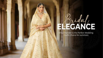 Bridal-Elegance-Why-Chanderi-Is-the-Perfect-Wedding-Outfit-Choice-for-summers. The House of Indu