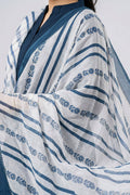 Blue Cotton Suit Set for Women with Dupatta - The House of Indu