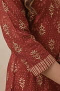 Maroon Printed Kurta Pant Set with Dupatta for Women Ethnic Wear - The House of Indu