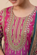 Multi-Color Printed Straight Kurta Pant Set with Dupatta for Women - The House of Indu