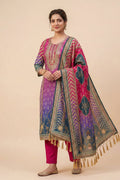 Multi-Color Printed Straight Kurta Pant Set with Dupatta for Women - The House of Indu