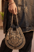 Rust Black Ombre Embroidered Kurta Set for Festive & Party Wear Women - The House of Indu