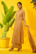 Viscose Chikankari Suit Set with Palazzo & Dupatta - The House of Indu