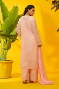 Viscose Chikankari Suit Set with Palazzo & Dupatta - The House of Indu